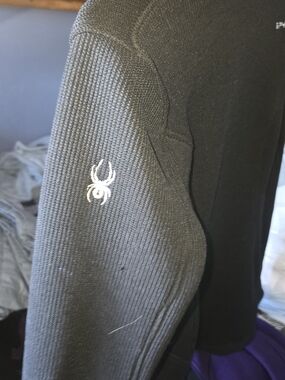 Spyder Black Women's Front Zip Jacket with White Logo
